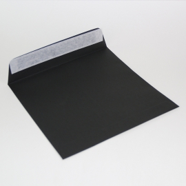 Enveloppe carrée noire 165 X 165 mm