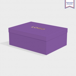 Boîte cloche Purple avec dorure