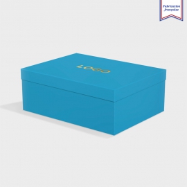 Boîte cloche Tabriz Blue avec dorure